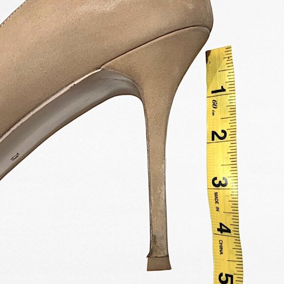 Yves Saint Laurent Patent Leather and Suede Tribtoo Pumps Nude/Camel Size EU 42 - Picture 12 of 14